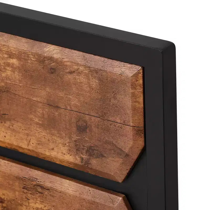 Cadre de lit VECELO avec tête de lit en bois, lit plateforme robuste