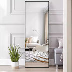 Dovelina Miroir mural rectangulaire en métal pleine longueur Grand miroir mural