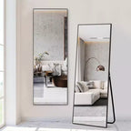 Dovelina Miroir mural rectangulaire en métal pleine longueur Grand miroir mural