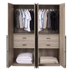 Manhattan Comfort Lot de 2 Armoires Penderies Lee à 2 Portes