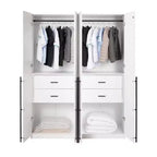 Manhattan Comfort Lot de 2 Armoires Penderies Lee à 2 Portes