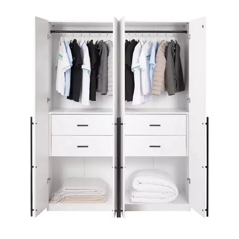 Manhattan Comfort Lot de 2 Armoires Penderies Lee à 2 Portes