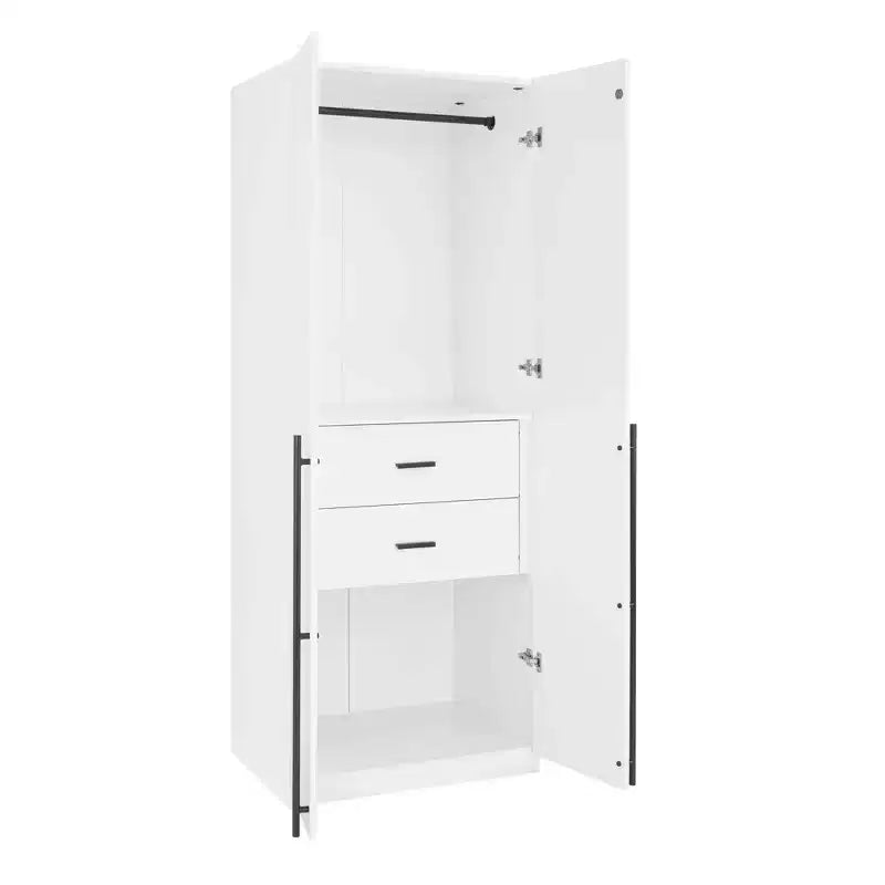 Manhattan Comfort Lot de 2 Armoires Penderies Lee à 2 Portes