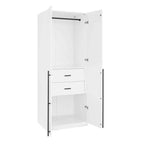 Manhattan Comfort Lot de 2 Armoires Penderies Lee à 2 Portes