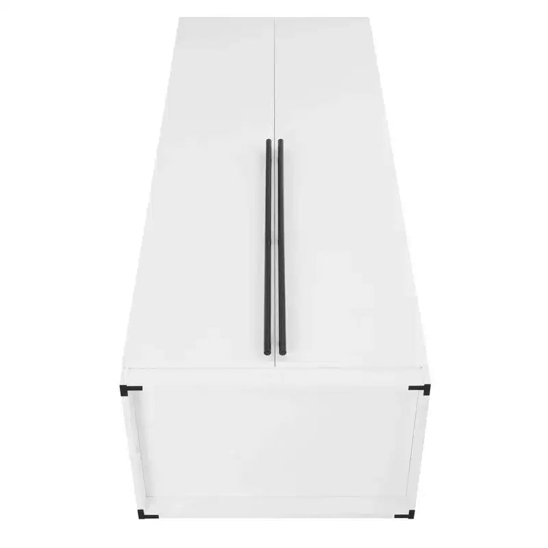 Manhattan Comfort Armoire modulable 2 pièces Lee 4 portes et 8 étagères