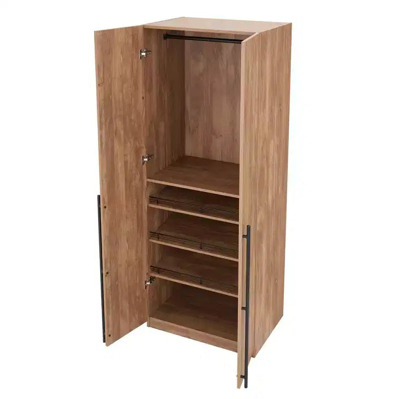 Manhattan Comfort Armoire modulable 2 pièces Lee 4 portes et 8 étagères