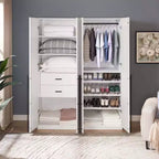 Manhattan Comfort Armoire modulable 2 pièces Lee 4 portes et 8 étagères