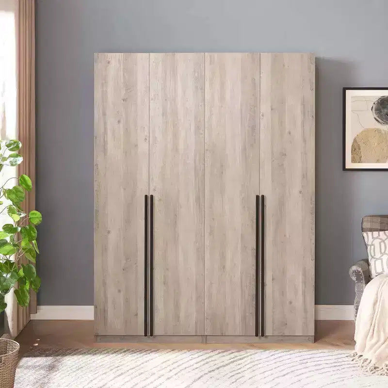 Manhattan Comfort Armoire modulable 2 pièces Lee 4 portes et 8 étagères