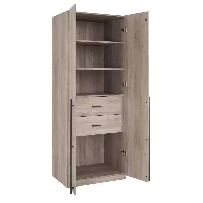 Manhattan Comfort Armoire modulable 2 pièces Lee 4 portes et 8 étagères