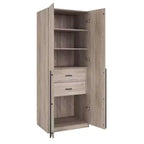 Manhattan Comfort Armoire modulable 2 pièces Lee 4 portes et 8 étagères