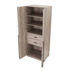 Manhattan Comfort Armoire modulable 2 pièces Lee 4 portes et 8 étagères