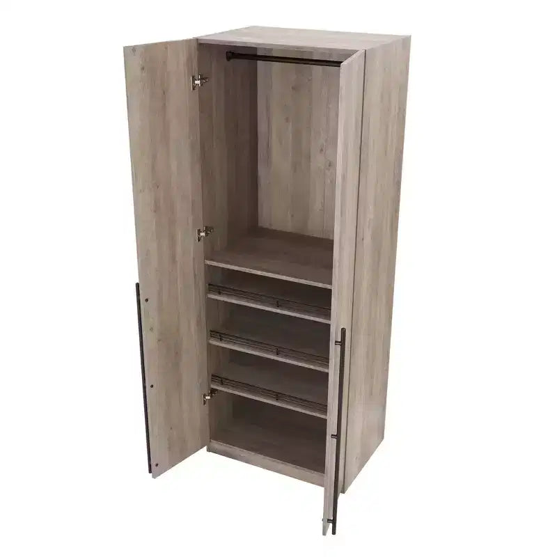 Manhattan Comfort Armoire modulable 2 pièces Lee 4 portes et 8 étagères