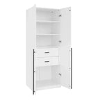 Manhattan Comfort Armoire modulable 2 pièces Lee 4 portes et 8 étagères