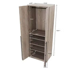 Manhattan Comfort Armoire modulable 2 pièces Lee 4 portes et 8 étagères
