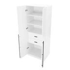 Manhattan Comfort Armoire modulable 2 pièces Lee 4 portes et 8 étagères