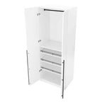 Manhattan Comfort Armoire modulable 2 pièces Lee 4 portes et 8 étagères