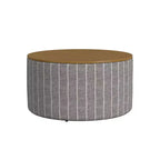 Pouf de rangement à plateau en bois - HomePop