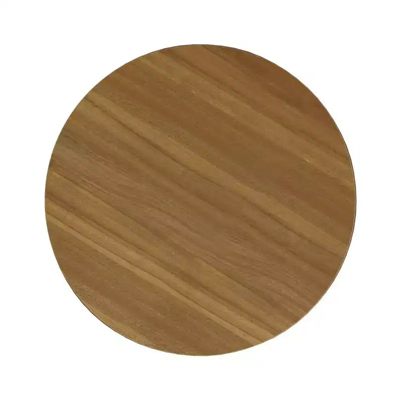 Pouf de rangement à plateau en bois - HomePop