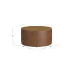 Pouf de rangement à plateau en bois - HomePop