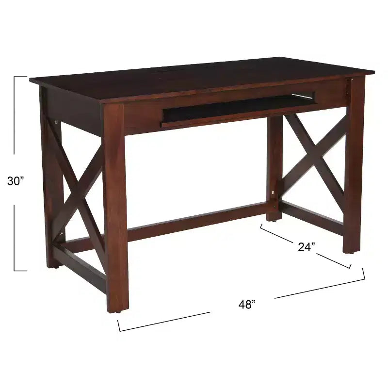 Bureau en bois massif Rainier Rustic Farmhouse de Storied Home