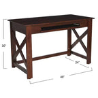 Bureau en bois massif Rainier Rustic Farmhouse de Storied Home