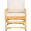 Reiley Accent Chair W/ Cushion - ACH6524 - White/Natural - Safavieh
