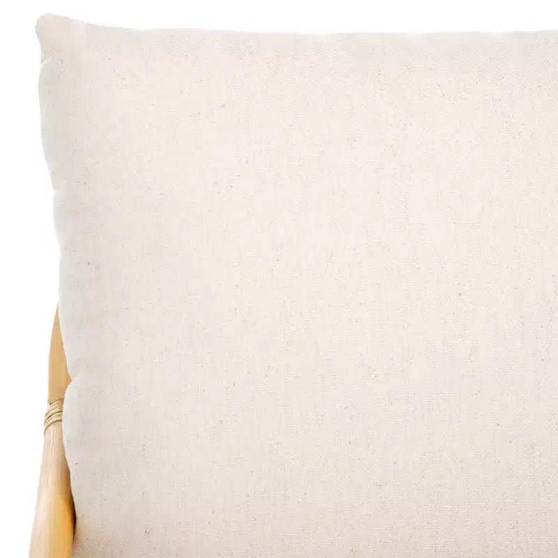 Fauteuil d'appoint Reiley avec coussin - ACH6524 - Blanc/Naturel - Safavieh
