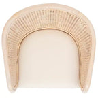 Fauteuil Sistine avec coussin - SEA4020A - Naturel/Blanc délavé - Safavieh