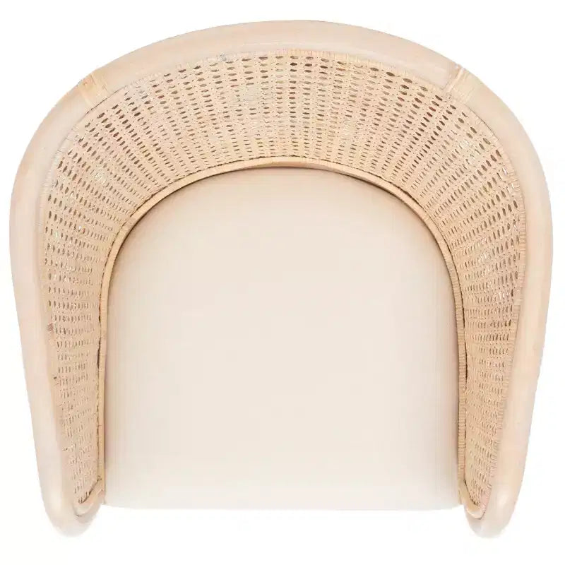 Fauteuil Sistine avec coussin - SEA4020A - Naturel/Blanc délavé - Safavieh