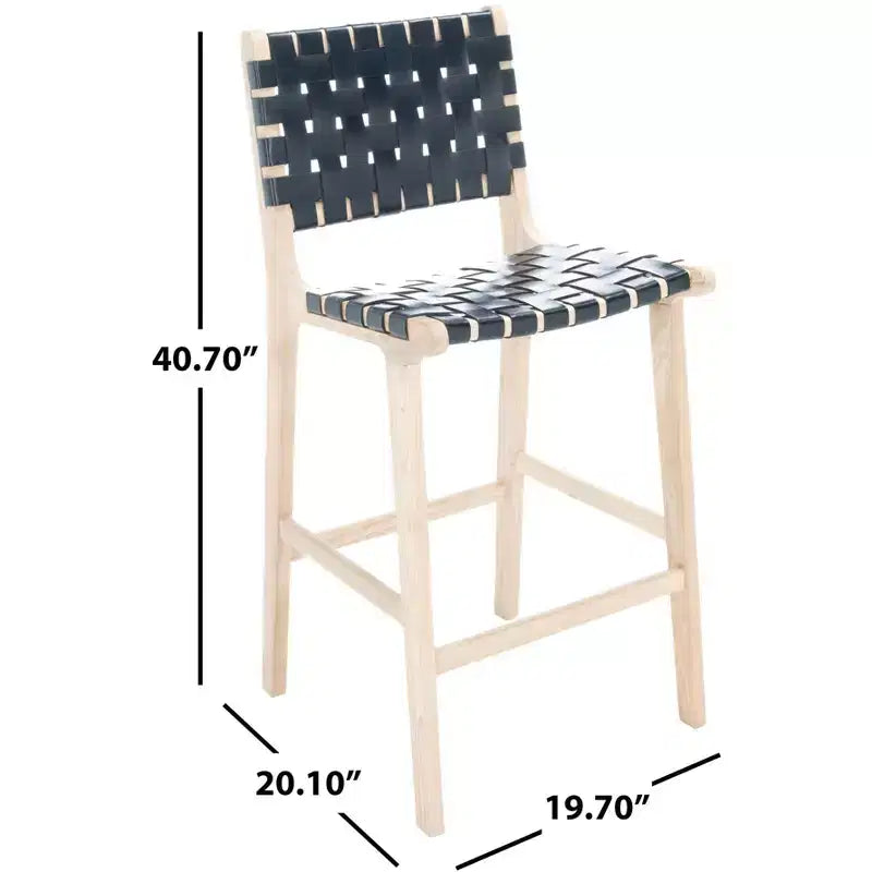 Tabouret de comptoir en cuir Adah - BST1015 - Safavieh