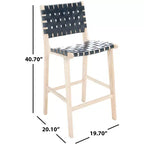 Tabouret de comptoir en cuir Adah - BST1015 - Safavieh