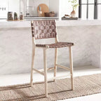 Tabouret de comptoir en cuir Adah - BST1015 - Safavieh
