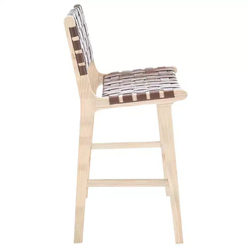 Tabouret de comptoir en cuir Adah - BST1015 - Safavieh