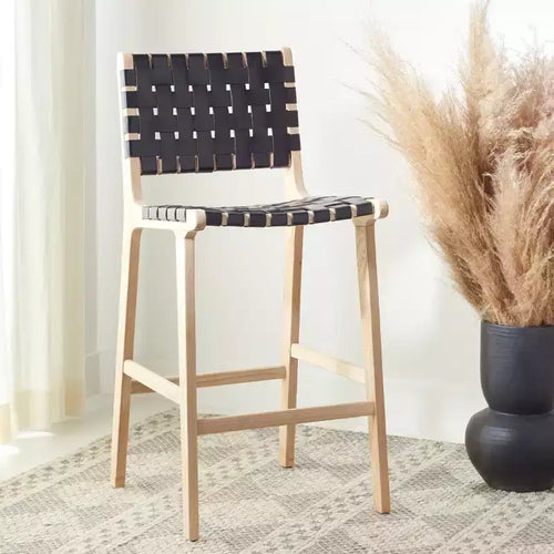 Tabouret de comptoir en cuir Adah - BST1015 - Safavieh