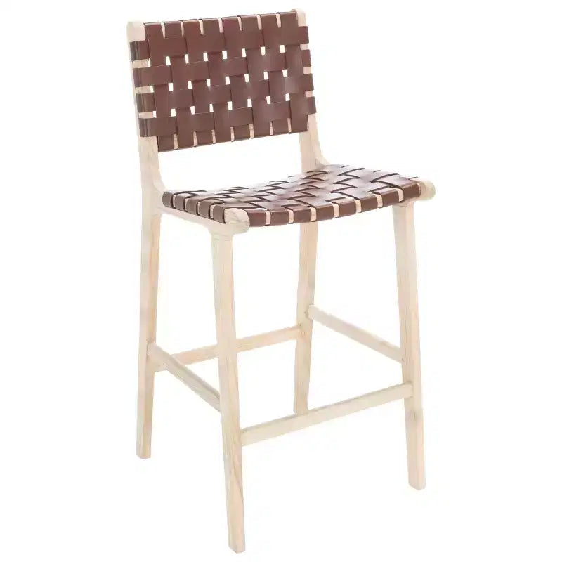 Tabouret de comptoir en cuir Adah - BST1015 - Safavieh