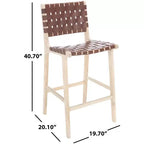 Tabouret de comptoir en cuir Adah - BST1015 - Safavieh
