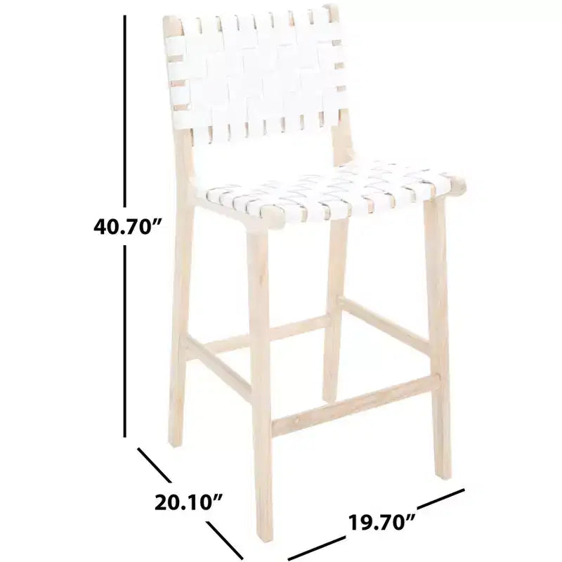 Tabouret de comptoir en cuir Adah - BST1015 - Safavieh
