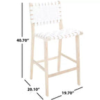 Tabouret de comptoir en cuir Adah - BST1015 - Safavieh