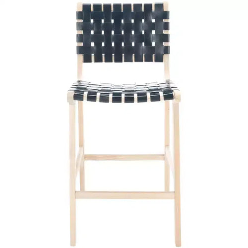 Adah Leather Counter Stool - BST1015 - Safavieh