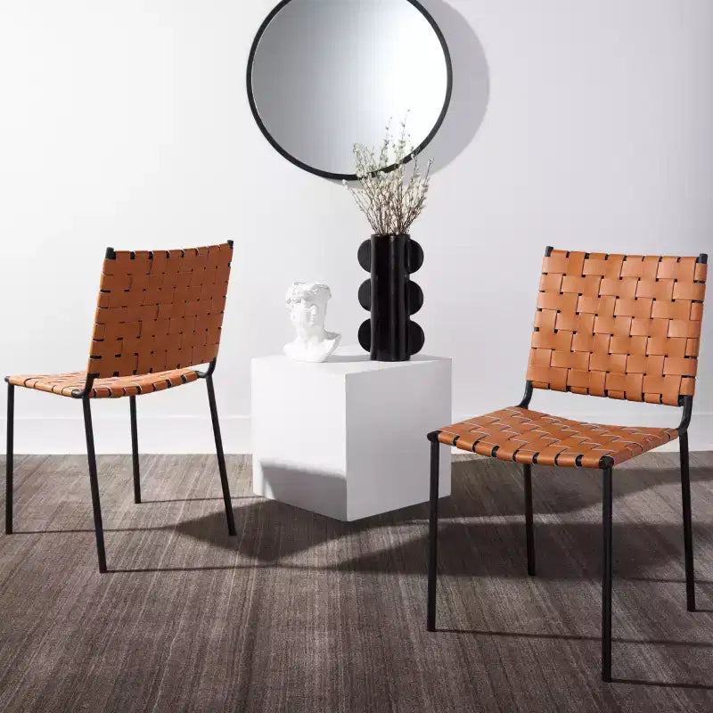 Chaise de salle à manger tissée Wesson (lot de 2) - DCH3005 - Safavieh