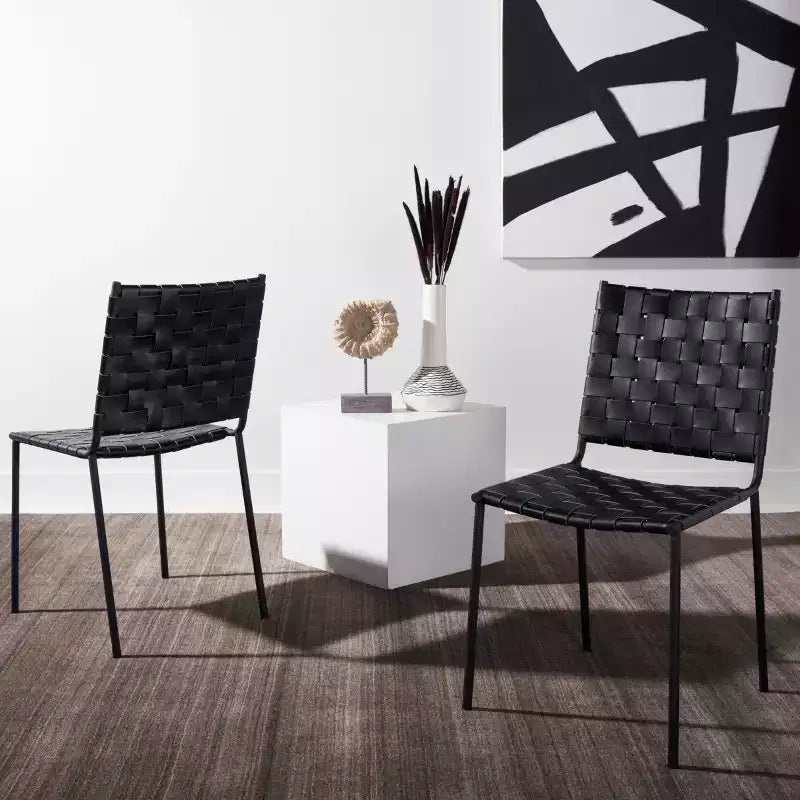 Chaise de salle à manger tissée Wesson (lot de 2) - DCH3005 - Safavieh