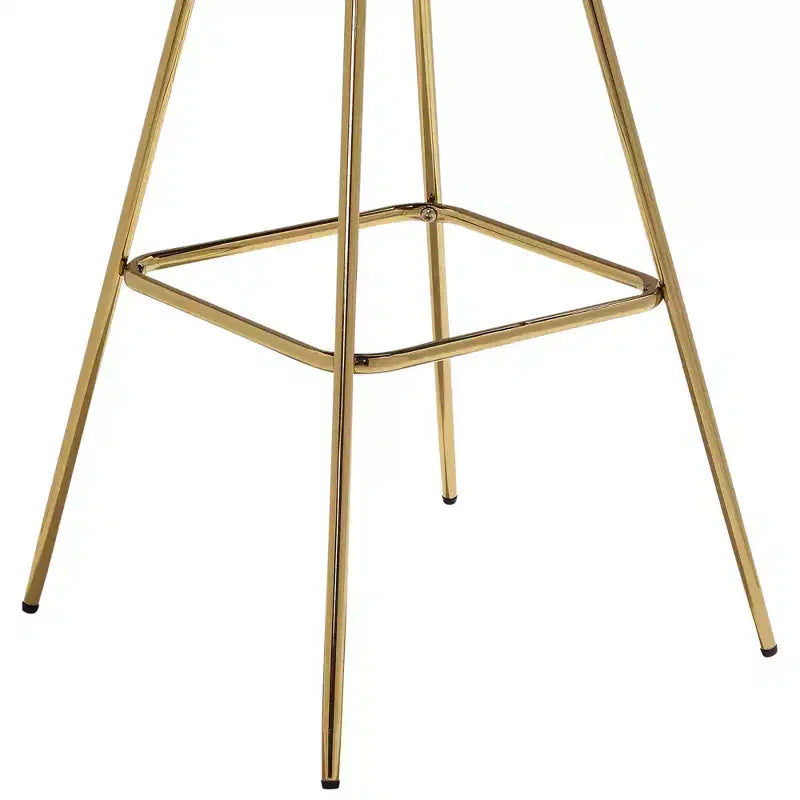 HOMLUX Lot de 2 tabourets de bar en velours, chaises de salle à manger modernes pivotantes avec dossier incurvé