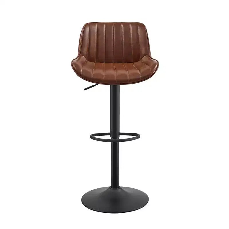 Tabourets de bar réglables en similicuir, lot de 2 - HOMLUX