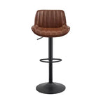 Tabourets de bar réglables en similicuir, lot de 2 - HOMLUX