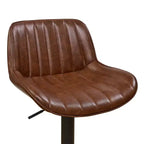 Tabourets de bar réglables en similicuir, lot de 2 - HOMLUX
