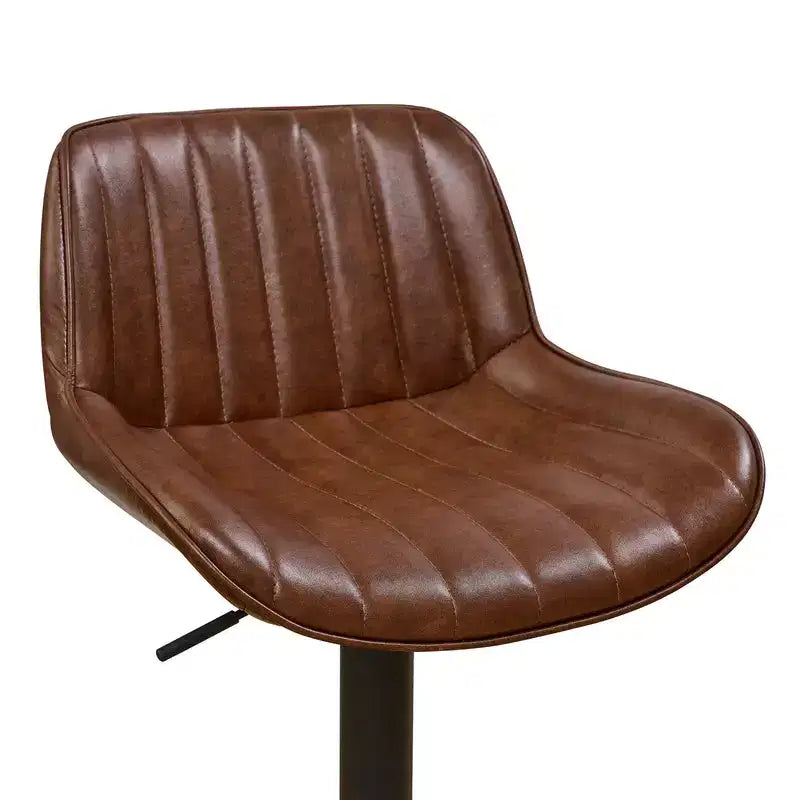 Tabourets de bar réglables en similicuir, lot de 2 - HOMLUX