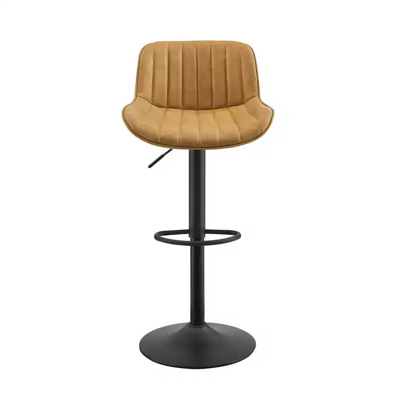 Tabourets de bar réglables en similicuir, lot de 2 - HOMLUX
