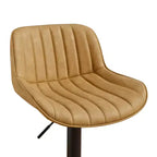 Tabourets de bar réglables en similicuir, lot de 2 - HOMLUX