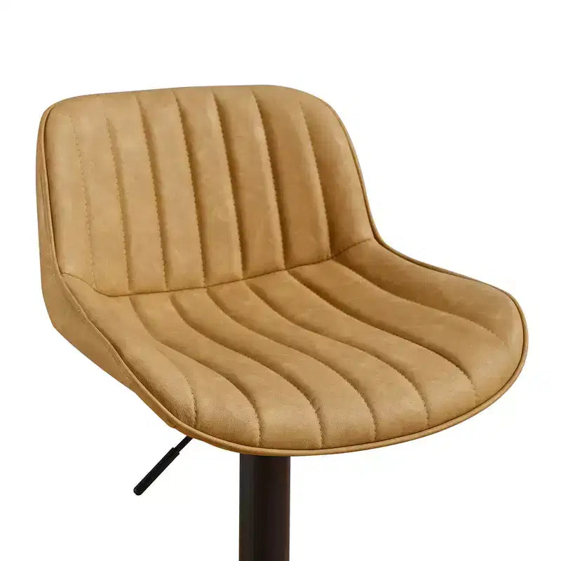 Tabourets de bar réglables en similicuir, lot de 2 - HOMLUX