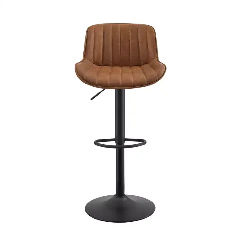 Tabourets de bar réglables en similicuir, lot de 2 - HOMLUX